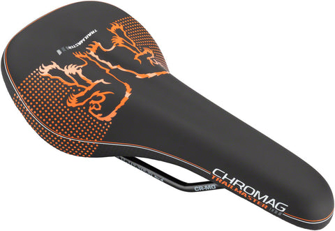 Chromag Trailmaster DT Saddle Chromoly Black/Orange