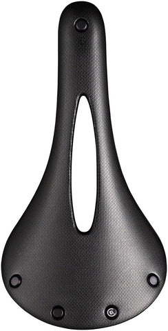 Brooks C13 Carved Saddle - Carbon Black 132mm