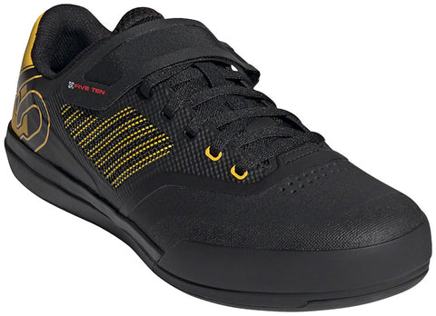 Five Ten Hellcat Pro Clipless Shoe  -  Men's Core Black / Hazy Yellow / Red 8.5