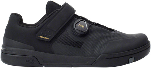 Crank Brothers Stamp BOA Men's Flat Shoe - Black/Gold/Black Size 11.5