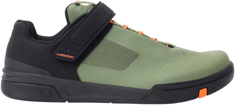 Crank Brothers Stamp SpeedLace Men's Flat Shoe - Green/Orange/Black Size 7.5