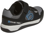 Five Ten Hellcat WoMen's Clipless Shoe GRAY Five/Black/Shock Cyan 7.5