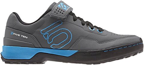 Five Ten Kestrel Lace WoMen's Clipless Shoe GRAY Five/Shock Cyan/Black 11