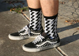 Fist Handwear Bolt Crew Sock - Black/White Large/X-Large