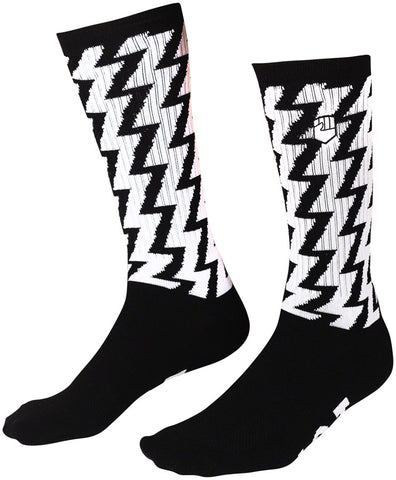 Fist Handwear Bolt Crew Sock - Black/White Small/Medium