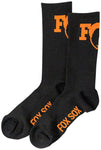 FOX Orange Logo Socks Black One Size