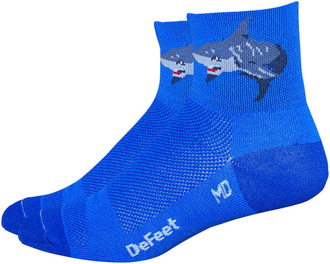 DeFeet Aireator Attack Socks 3 inch Blue