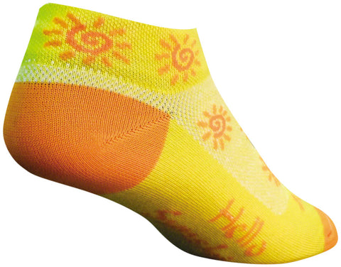 SockGuy Classic Sunshine Socks 1 inch Yellow WoMen's