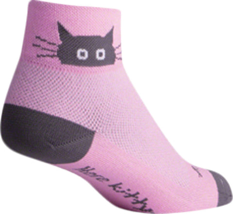 SockGuy Classic Whiskers Socks 2 inch Pink WoMen's