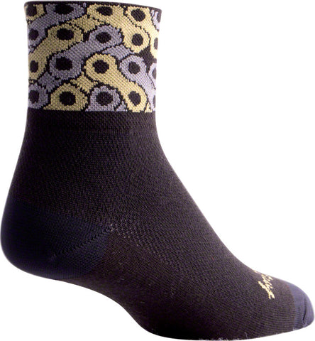 SockGuy Classic Links Socks 3 inch Black