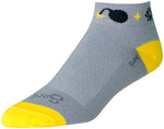 SockGuy Classic Bombshell Socks 1 inch GRAY WoMen's