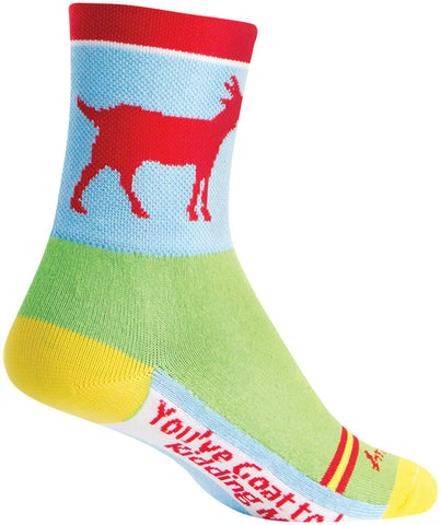 SockGuy Classic Goat Socks 4 inch Red/Blue/Green
