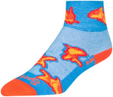 SockGuy Classic Stay Gold Socks 2 inch Teal/Orange WoMen's