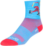 SockGuy Classic Trike Socks 4 inch Blue/Red