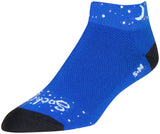 SockGuy Classic Glitter Socks 1 inch Blue WoMen's