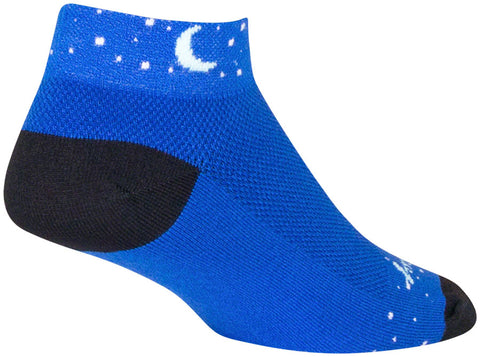 SockGuy Classic Glitter Socks 1 inch Blue WoMen's