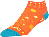 SockGuy Classic Bubbles Socks 1 inch Orange WoMen's