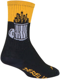 SockGuy Crew Derelict Socks 6 inch Black/Yellow