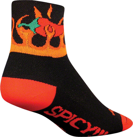 SockGuy Classic Spicy Socks 3 inch Black