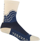 Teravail Logo Socks 6 Inch Cuff Navy KhakI SM all/Medium