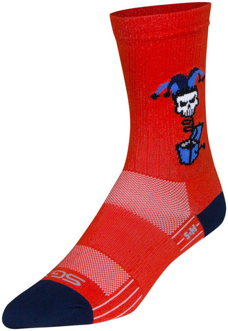 SockGuy SGX Boing Socks 6 inch Red