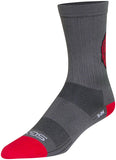 SockGuy SGX Rise and Grind Socks 6 inch GRAY