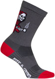 SockGuy SGX Rise and Grind Socks 6 inch GRAY