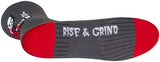 SockGuy SGX Rise and Grind Socks 6 inch GRAY