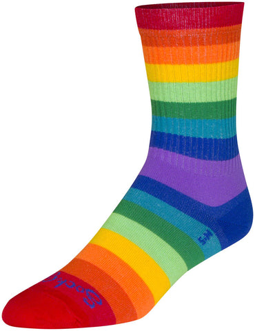 SockGuy Crew Fabulous Socks 6 inch Rainbow