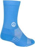 SockGuy SGX Peace Now Socks 6 inch Blue