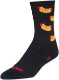 SockGuy SGX Hotdog Socks 6 inch Black