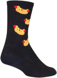 SockGuy SGX Hotdog Socks 6 inch Black