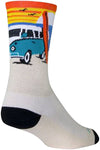 SockGuy Crew Daze Socks 6 inch White/Blue/Orange