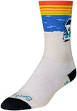 SockGuy Crew Daze Socks 6 inch White/Blue/Orange