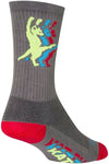 SockGuy Crew KatFu Socks 6 inch GRAY