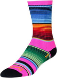 SockGuy Crew Siesta Socks 6 inch Pink/MultiColor