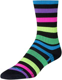 SockGuy SGX Night Bright Socks 6 inch Black/MultiColor