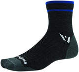 Swiftwick Pursuit Four Ultralight Socks 4 inch Coal Blue