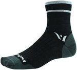 Swiftwick Pursuit Four Ultralight Socks 4 inch Coal GRAY