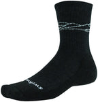 Swiftwick Pursuit Hike Six Light Cushion Wool Socks 6 inch Charcoal Mountain