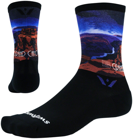 Swiftwick Vision Six Impression Socks 6 inch Grand Canyon