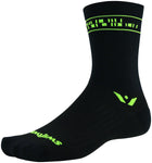 Swiftwick Vision Six Code Socks 6 inch Black Green