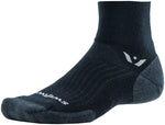 Swiftwick Pursuit Two Wool Socks 2 inch Black