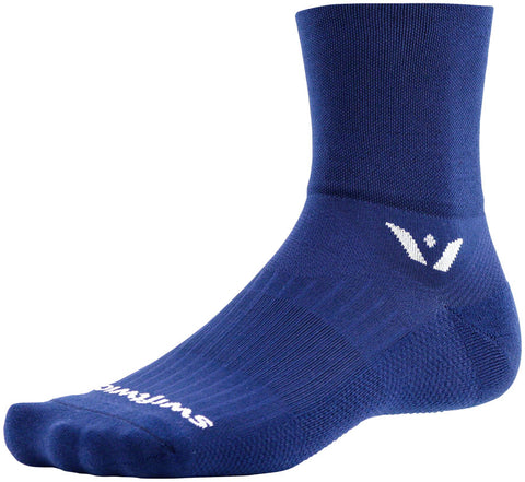 Swiftwick Aspire Four Socks 4 inch Navy