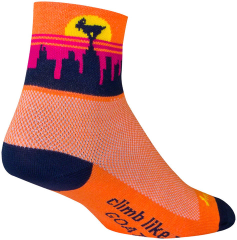 SockGuy Classic Balance Socks 3 inch Orange