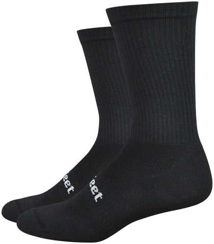 DeFeet DEvo Cush Crew Socks 7 inch Black