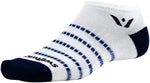 Swiftwick Aspire Zero Stripe Socks No Show White Navy