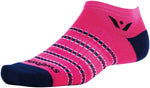 Swiftwick Aspire Zero Stripe Socks No Show Fushia Navy