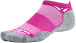 Swiftwick Maxus Zero Tab Socks No Show Wildflower Pink