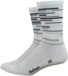 DeFeet Aireator DNA Socks - 6 inch White/Gray Large